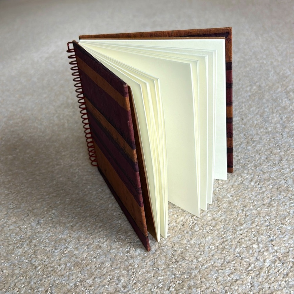 Stunning Hand Made, Custom Spiral Bound Book, Blank Pages SUPER FAST SHI…